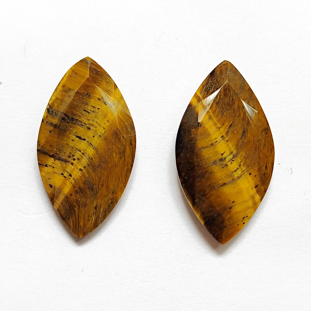 Tiger Eye Marquise Cut Pair 15×18MM 12 Cts.