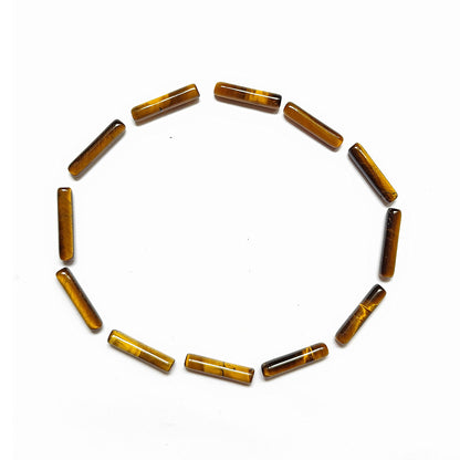 Tiger Eye Pencil 18×4MM 35.60 Cts. 12 Pieces